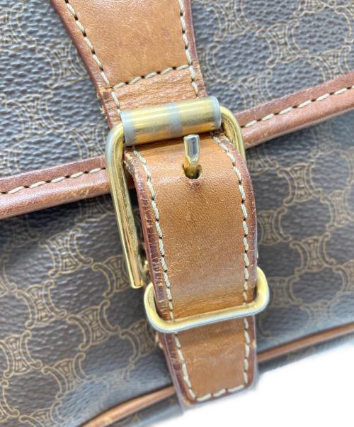 CELINE（セリーヌ）CELINE (セリーヌ) マカダム柄ショルダーバッグ ブラウンの古着・服飾アイテム