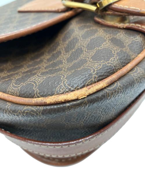 CELINE（セリーヌ）CELINE (セリーヌ) マカダム柄ショルダーバッグ ブラウンの古着・服飾アイテム