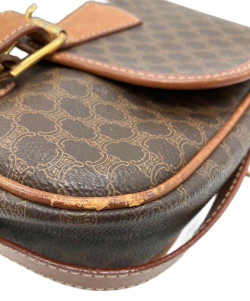 CELINE（セリーヌ）CELINE (セリーヌ) マカダム柄ショルダーバッグ ブラウンの古着・服飾アイテム