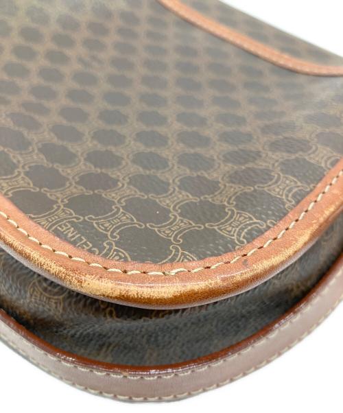 CELINE（セリーヌ）CELINE (セリーヌ) マカダム柄ショルダーバッグ ブラウンの古着・服飾アイテム