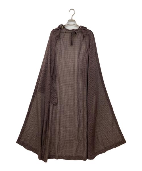 STEVEN ALAN（スティーブンアラン）STEVEN ALAN (スティーブンアラン) CHECK RIBBON TIE DRESS ブラウン サイズ:Sの古着・服飾アイテム