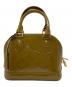 LOUIS VUITTON (ルイ ヴィトン) モノグラム・ヴェルニ アルマBB ヴェールオリーヴ オリーブ：110000円