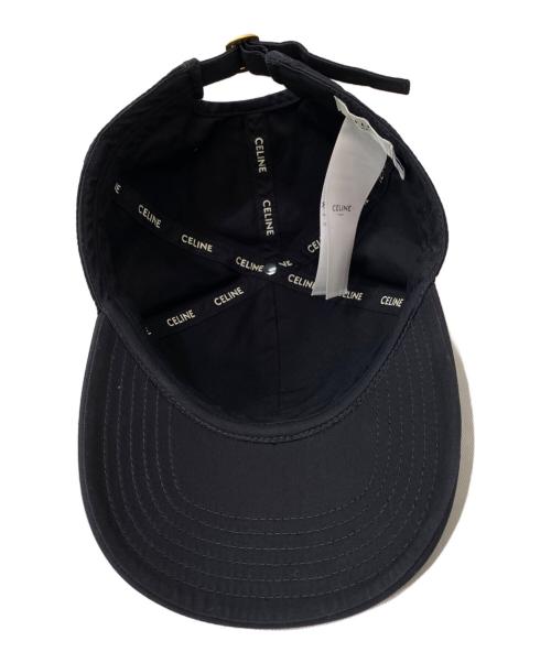 CELINE（セリーヌ）CELINE (セリーヌ) トリオンフ ベースボールキャップ ブラック サイズ:Lの古着・服飾アイテム