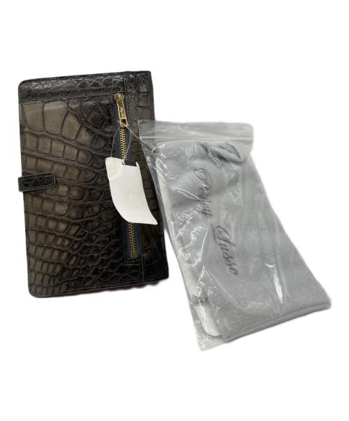 Pelley Lusso（ペレリールッソ）Pelley Lusso (ペレリールッソ) 2つ折り財布 グレーの古着・服飾アイテム