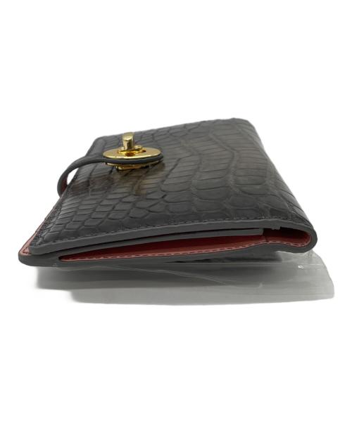 Pelley Lusso（ペレリールッソ）Pelley Lusso (ペレリールッソ) 2つ折り財布 グレーの古着・服飾アイテム