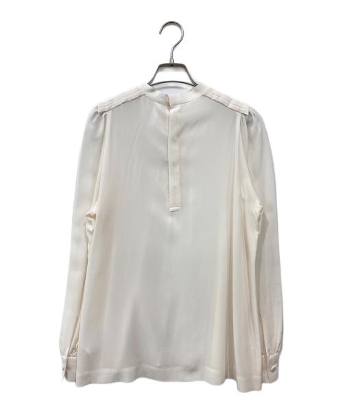 Col Pierrot（コルピエロ）Col Pierrot (コルピエロ) ギャザーショルダーシルクブラウス ベージュ サイズ:38の古着・服飾アイテム