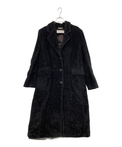 MaxMara（マックスマーラ）MaxMara (マックスマーラ) ウールアルパカコート ブラック サイズ:40の古着・服飾アイテム