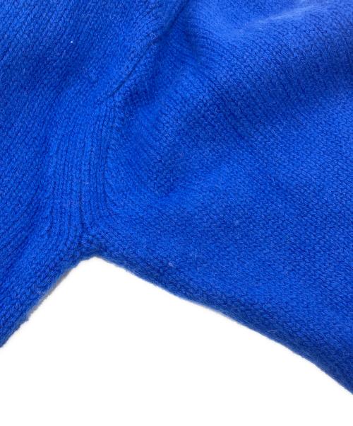 MACPHEE（マカフィー）MACPHEE (マカフィー) ラムカシミヤ クルーネックプルオーバー ブルー サイズ:Sの古着・服飾アイテム