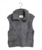 MACPHEEマカフィー）の古着「ムートン ジップアップベスト」｜グレー