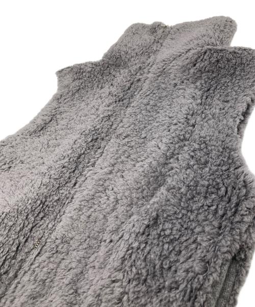 MACPHEE（マカフィー）MACPHEE (マカフィー) ムートン ジップアップベスト グレー サイズ:Sの古着・服飾アイテム