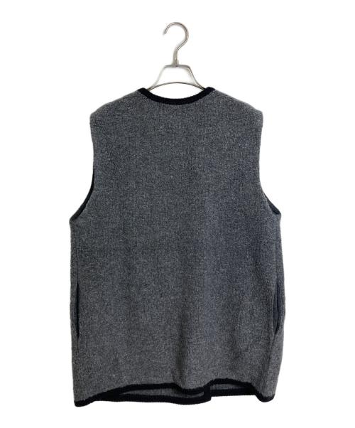ADAWAS（アダワス）ADAWAS (アダワス) LOOP KNITTED GILET ロングニットベスト グレー サイズ:FREEの古着・服飾アイテム