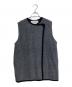 ADAWAS（アダワス）の古着「LOOP KNITTED GILET ロングニットベスト」｜グレー