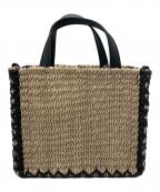 UNITED ARROWSユナイテッドアローズ）の古着「ライン スクエア バッグ」｜ナチュラル