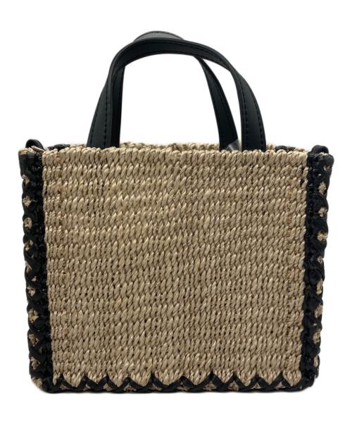 UNITED ARROWS（ユナイテッドアローズ）UNITED ARROWS (ユナイテッドアローズ) ライン スクエア バッグ ナチュラルの古着・服飾アイテム