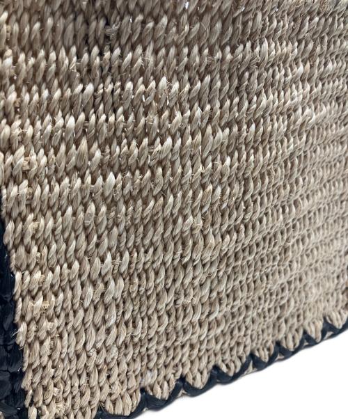 UNITED ARROWS（ユナイテッドアローズ）UNITED ARROWS (ユナイテッドアローズ) ライン スクエア バッグ ナチュラルの古着・服飾アイテム