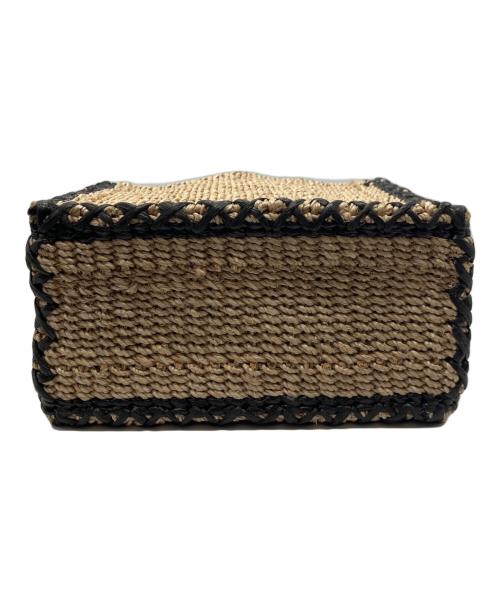 UNITED ARROWS（ユナイテッドアローズ）UNITED ARROWS (ユナイテッドアローズ) ライン スクエア バッグ ナチュラルの古着・服飾アイテム