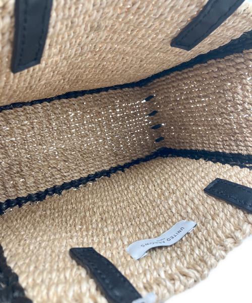 UNITED ARROWS（ユナイテッドアローズ）UNITED ARROWS (ユナイテッドアローズ) ライン スクエア バッグ ナチュラルの古着・服飾アイテム