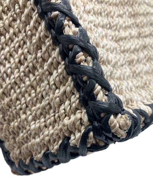 UNITED ARROWS（ユナイテッドアローズ）UNITED ARROWS (ユナイテッドアローズ) ライン スクエア バッグ ナチュラルの古着・服飾アイテム