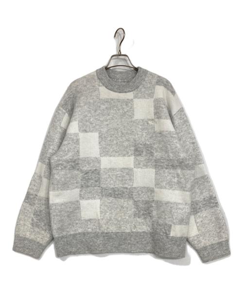 KITH（キス）KITH (キス) Lewis Check Sweater グレー サイズ:XSの古着・服飾アイテム