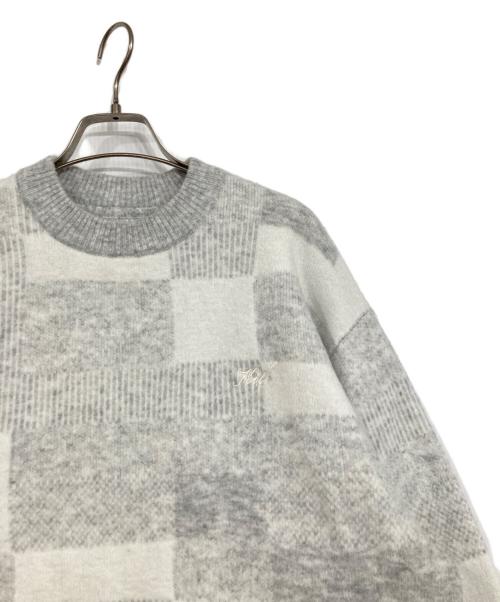 KITH（キス）KITH (キス) Lewis Check Sweater グレー サイズ:XSの古着・服飾アイテム
