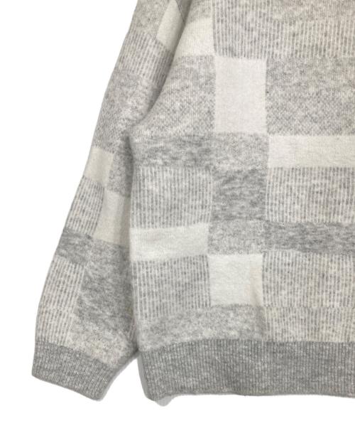 KITH（キス）KITH (キス) Lewis Check Sweater グレー サイズ:XSの古着・服飾アイテム