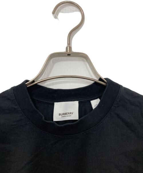 BURBERRY LONDON（バーバリーロンドン）BURBERRY LONDON (バーバリーロンドン) ノバチェックスリーブ切り替えカットソー ブラック サイズ:XSの古着・服飾アイテム