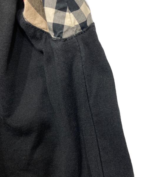 BURBERRY LONDON（バーバリーロンドン）BURBERRY LONDON (バーバリーロンドン) ノバチェックスリーブ切り替えカットソー ブラック サイズ:XSの古着・服飾アイテム