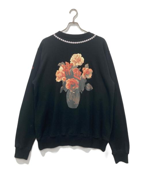 uniform experiment（ユニフォームエクスペリメント）uniform experiment (ユニフォームエクスペリメント) LATTERIA SWEATSHIRT/ラッテリアスウェットシャツ ブラック サイズ:3の古着・服飾アイテム