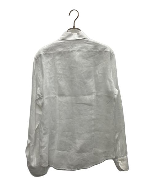 giannetto（ジャンネット）giannetto (ジャンネット) リネンシャツ ホワイト サイズ:SIZE 14 1/2の古着・服飾アイテム