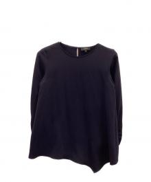 theory luxe（セオリーリュクス）の古着「プルオーバーブラウス」｜ブラック