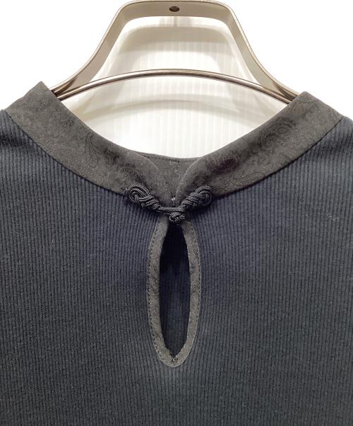 VIVIENNE TAM（ヴィヴィアンタム）VIVIENNE TAM (ヴィヴィアンタム) ペイズリー柄シアーワンピース ブラック サイズ:38の古着・服飾アイテム