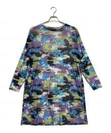 VIVIENNE TAM（ヴィヴィアンタム）の古着「ドラゴンカモフラワンピース」｜パープル