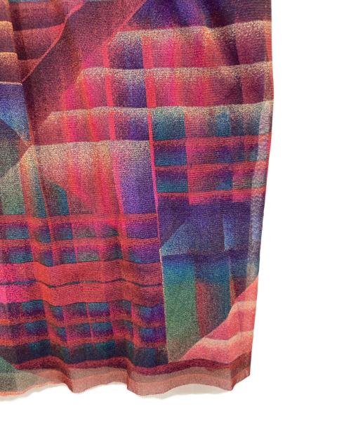 VIVIENNE TAM（ヴィヴィアンタム）VIVIENNE TAM (ヴィヴィアンタム) 総柄ドレープワンピース レッド サイズ:1の古着・服飾アイテム