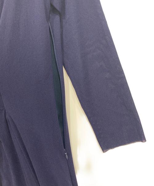 VIVIENNE TAM（ヴィヴィアンタム）VIVIENNE TAM (ヴィヴィアンタム) フラワー刺繍カシュクールワンピース ネイビー サイズ:1の古着・服飾アイテム