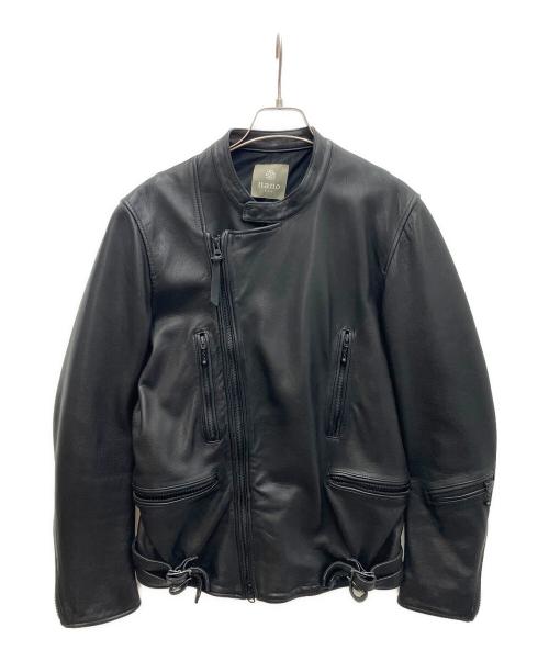 nano&co（ナノアンドコー）nano&co (ナノアンドコー) ラムレザージャケット ブラック サイズ:SIZE Mの古着・服飾アイテム