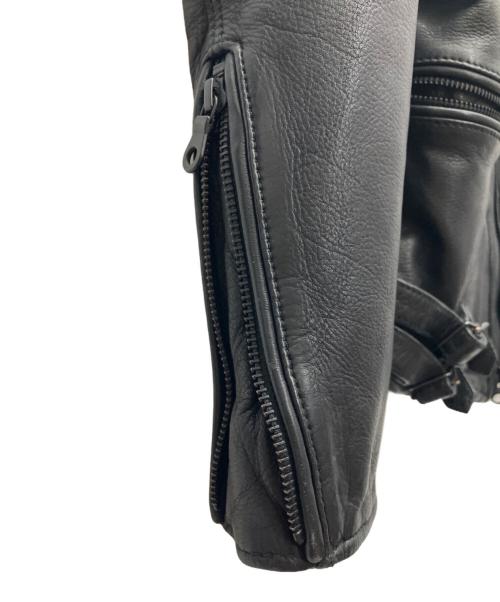 nano&co（ナノアンドコー）nano&co (ナノアンドコー) ラムレザージャケット ブラック サイズ:SIZE Mの古着・服飾アイテム