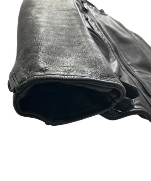 nano&co（ナノアンドコー）nano&co (ナノアンドコー) ラムレザージャケット ブラック サイズ:SIZE Mの古着・服飾アイテム