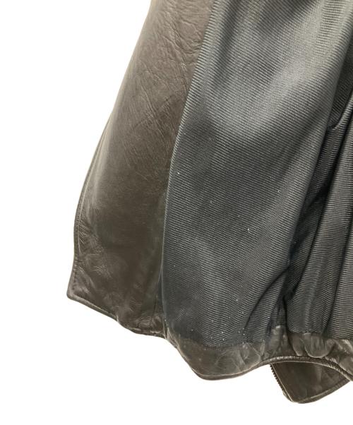 nano&co（ナノアンドコー）nano&co (ナノアンドコー) ラムレザージャケット ブラック サイズ:SIZE Mの古着・服飾アイテム