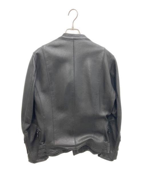 nano&co（ナノアンドコー）nano&co (ナノアンドコー) ラムレザージャケット ブラック サイズ:SIZE Mの古着・服飾アイテム
