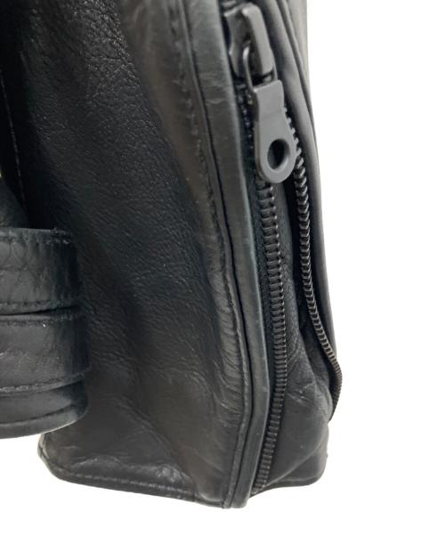 nano&co（ナノアンドコー）nano&co (ナノアンドコー) ラムレザージャケット ブラック サイズ:SIZE Mの古着・服飾アイテム