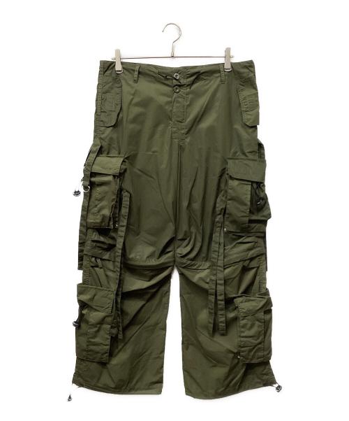 GS THE ULTIMATE EXPERIENCE（ジーエス ジ アルティメイト エクスペリエンス）GS THE ULTIMATE EXPERIENCE (ジーエス ジ アルティメイト エクスペリエンス) テクノカーゴパンツ オリーブ サイズ:Mの古着・服飾アイテム