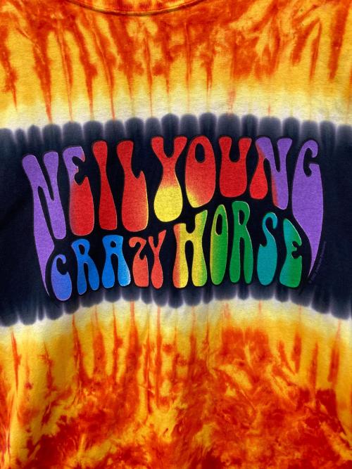 neil young（ニール・ヤング）NEIL YOUNG (ニール・ヤング) CRAZY HORSE (クレイジーハウス) タイダイTシャツ サイズ:XLの古着・服飾アイテム