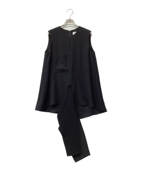 ENFOLD（エンフォルド）ENFOLD (エンフォルド) センタースリットタンクトップブラウス ブラック サイズ:38の古着・服飾アイテム