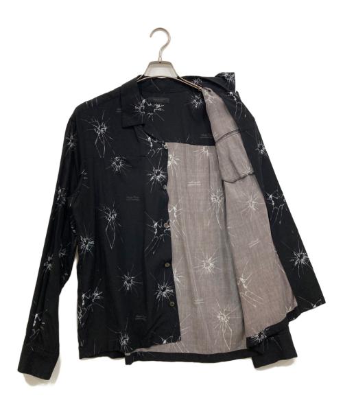 UNDERCOVER（アンダーカバー）UNDERCOVER (アンダーカバー) テンセルオープンカラーシャツ ブラック サイズ:3の古着・服飾アイテム