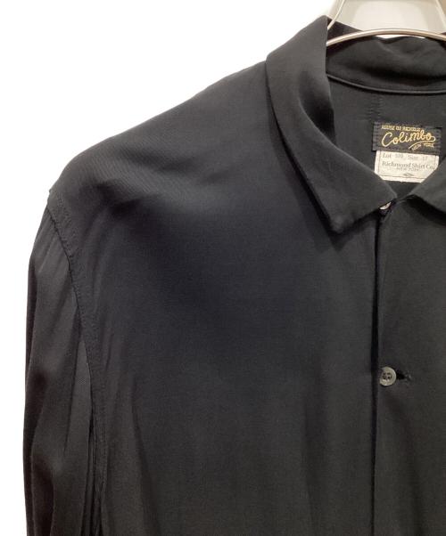 COLIMBO（コリンボ）COLIMBO (コリンボ) レーヨン オープンカラーシャツ ブラック サイズ:17の古着・服飾アイテム