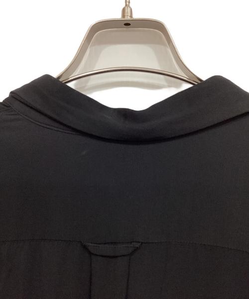 COLIMBO（コリンボ）COLIMBO (コリンボ) レーヨン オープンカラーシャツ ブラック サイズ:17の古着・服飾アイテム