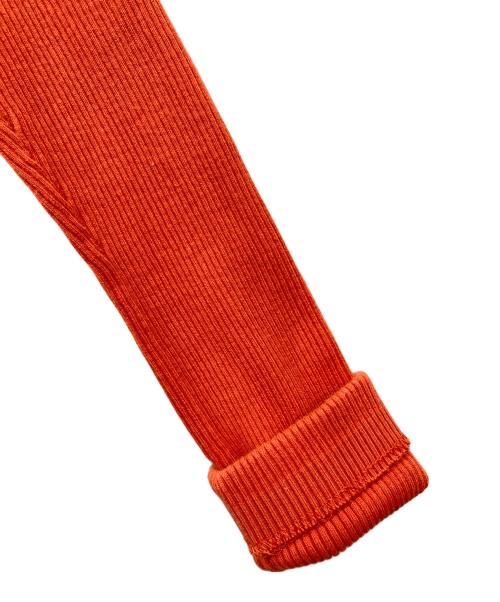 AURALEE（オーラリー）AURALEE (オーラリー) GIZA HIGH GAUGE RIB KNIT POLO オレンジ サイズ:1の古着・服飾アイテム