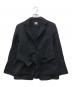 POSTELEGANT（ポステレガント）の古着「ベルト付ウールジャケット」｜ブラック