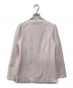 BORDERS at BALCONYボーダーズアットバルコニー）の古着「BOUCLE LONG SLEEVE / ブークル ロング スリーブ」｜ピンク