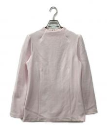 BORDERS at BALCONY（ボーダーズアットバルコニー）の古着「BOUCLE LONG SLEEVE / ブークル ロング スリーブ」｜ピンク